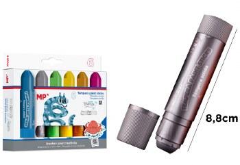 MP* Tempera Paint Sticks Metallic Colours (Pack 6)