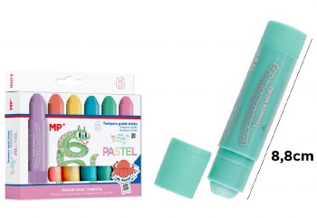MP* Tempera Paint Sticks Pastels Colours (Pack 6)