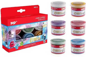 MP* Glitter Paints Assorted 40ml (Box 6)