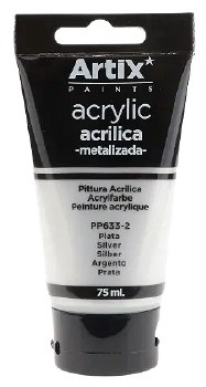 Silver Acrylic Paint 75ml