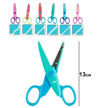 Crazy Cutter Scissors Assorted Designs (Pack 6)