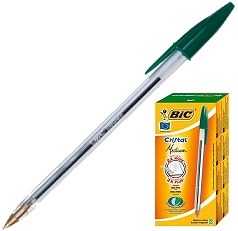 Bic Green Cristal Medium Biros (Box 50)