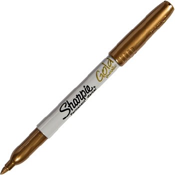 Gold Sharpie Permanent Marker Fine Bullet Tip