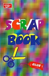 Jumbo Scrap Book 14.5" x 9.5" 80 Page Multi-Coloured