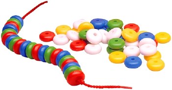 Plastic Abacus Beads 25mm (Set 200)