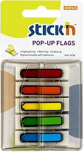 Plastic Tabs Assorted Colours 45mm x 12mm (Pack 150)