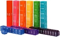 Fraction Tower Cubes Equivalency Set 1 - 1/12