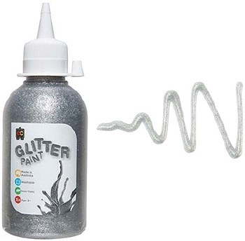 Silver Glitter Paint 250ml