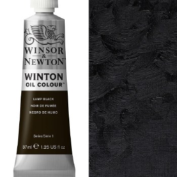 Additional picture of Winsor & Newton Winton Oil Paint 37ml Lamp Black