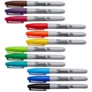 Additional picture of Assorted Colour Sharpie Permanent Markers Fine Bullet Tip (Pack12)
