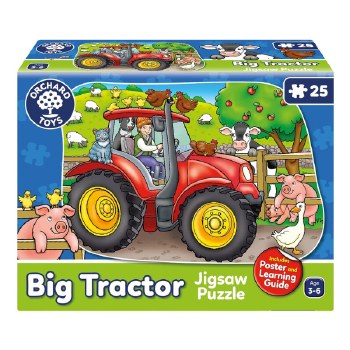 Additional picture of Big Tractor Shaped Floor Puzzle (25 piece)