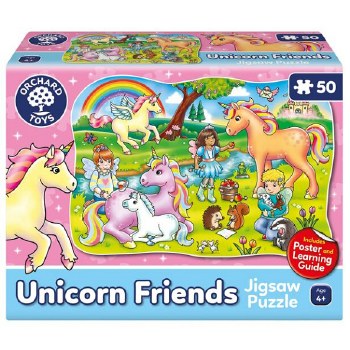 Additional picture of Unicorn Friends Shaped Floor Puzzle (50 piece)