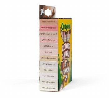 Additional picture of Crayola Colours of the World Crayons (Pack 24)