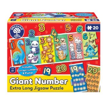 Additional picture of Giant Number Puzzle 1-20 (20 piece)
