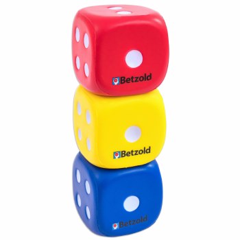 Additional picture of Foam 6 Dot Dice 5cm (Set 3)