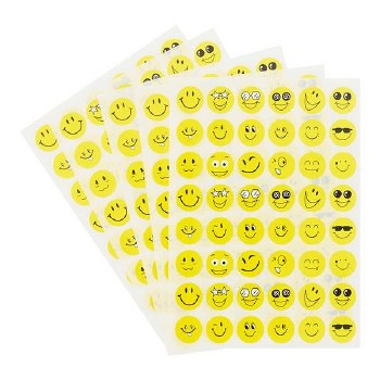Additional picture of Smiley Face Stickers Yellow 12mm (Pack 240)