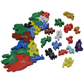 Additional picture of Chunky Double-Sided Ireland Puzzle