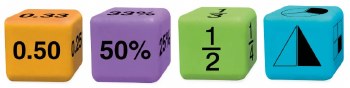 Additional picture of Multiple Representation Equivalence Dice 4.5cm (Tub 16)