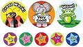 Additional picture of Praise Word Animals & Smiley Star Stickers 25mm & 10mm (A4 sheet with 131 stickers)