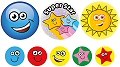 Additional picture of Praise Word Stars & Smiley Face Stickers 25mm & 10mm (A4 sheet with 131 stickers)