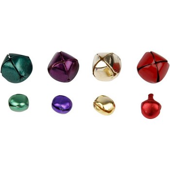 Additional picture of Jingle Bells Assorted Colours 10 & 14mm (Pack 100)