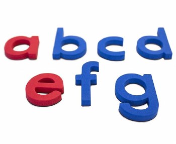 Additional picture of Rainbow Magnetic Letters 2 Colour (Print Script)