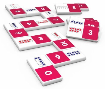 Additional picture of Ten Frame Dominoes in Tin (Set 28)
