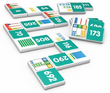 Additional picture of Place Value Dominoes in Tin (Set 28)