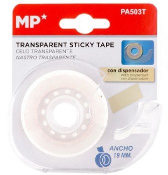 Additional picture of MP* Mini Transparent Tape & Dispenser 3/4" 18mm x 30M