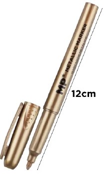 Additional picture of MP* Metallic Gold & Silver Markers (Pack 2)