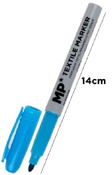Additional picture of MP* Textile Markers Assorted Colours (Pack 6)