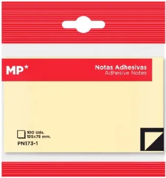Additional picture of MP* Sticky Notes 5" x 3" Pastel Colours (Pack 100)