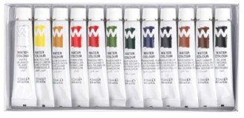Additional picture of Artix Water Colour Paint Tubes 12ml (Set 12)