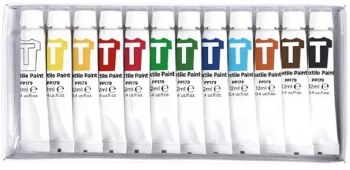 Additional picture of Artix Fabric Paint Tubes 12ml (Set 12)