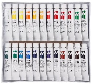 Additional picture of Artix Water Colour Paint Tubes 12ml (Set 24)