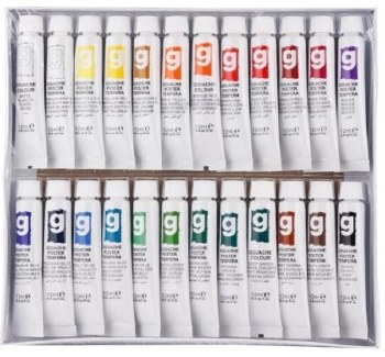 Additional picture of Artix Gouache Paint Tubes 12ml (Set 24)