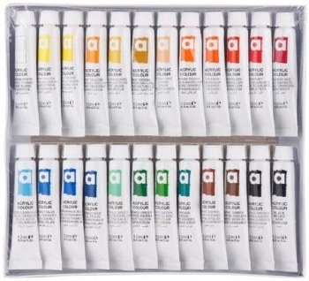 Additional picture of Artix Acrylic Paint Tubes 12ml (Pack 24)