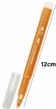 Additional picture of MP* Jumbo Glitter Colouring Markers (Pack 12)