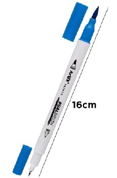 Additional picture of Artix* Dual-Tip Brush Pens 0.4mm & 3.5mm (Pack 18)