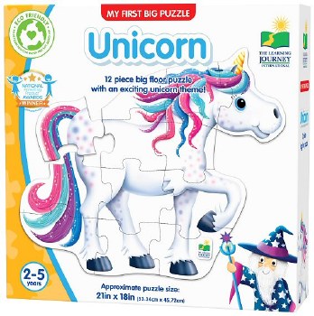 Additional picture of My First Big Floor Puzzle - Unicorn (12 piece)