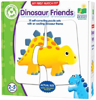 Additional picture of My First Match It! Puzzle - Dinosaur Friends (2 piece)
