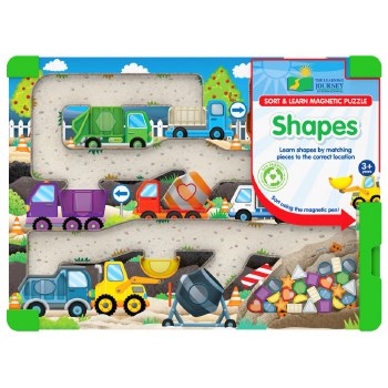 Additional picture of Sort & Learn Magnetic Puzzle Shapes Construction