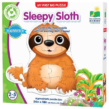 Additional picture of My First Big Floor Puzzle - Sloth (12 piece)