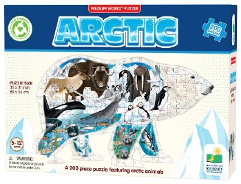 Additional picture of Shaped Wildlife World Puzzle - Arctic (200 piece)