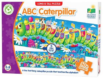 Additional picture of Long & Tall Puzzle - ABC Caterpillar (51 piece)