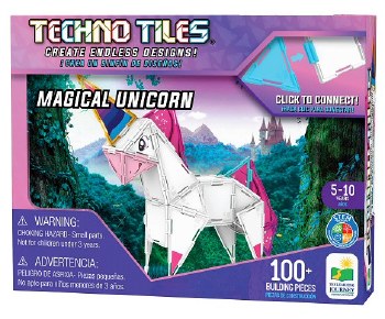 Additional picture of Techno Tiles Magical Unicorn (100+ pieces)