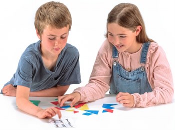 Additional picture of Tangrams 4-Colour (Tub 196)