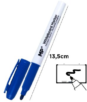 Additional picture of MP* Pupils Whiteboard Markers Assorted Strong Colours (Pack 6)