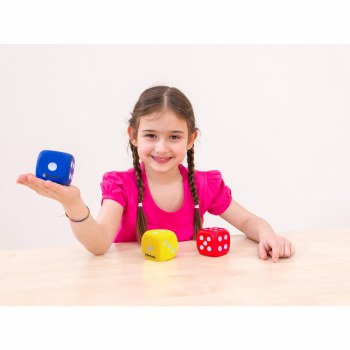 Additional picture of Foam 6 Dot Dice 5cm (Set 3)