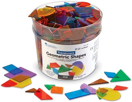 Translucent Geometric Shapes (Set 408)